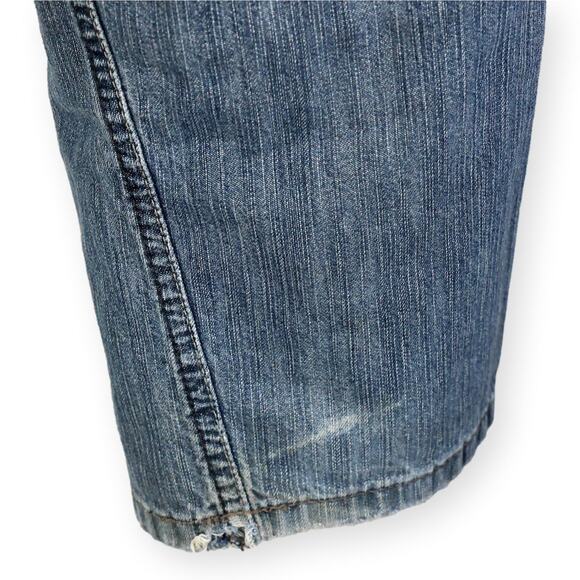 DKNY Womens Medium Wash Blue Jeans Distressed 32 x 32 - Picture 5 of 7